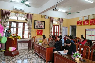 TRƯỜNG MẦM NON VĨNH HÀO TỔ CHỨC HỘI NGHỊ SƠ KẾT HỌC KỲ I NĂM HỌC 2025 – 2026