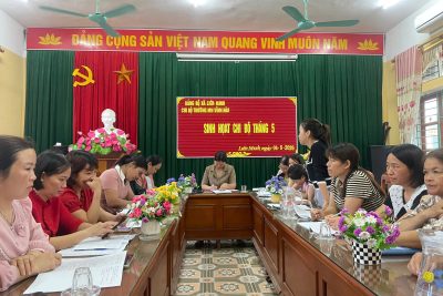 CHI BỘ TRƯỜNG MN VĨNH HÀO TỔ CHỨC SINH HOẠT CHI BỘ THƯỜNG KỲ THÁNG 5/2026