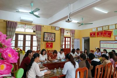 CHI BỘ TRƯỜNG MẦM NON VĨNH HÀO TỔ CHỨC HỘI NGHỊ CHUYÊN ĐỀ