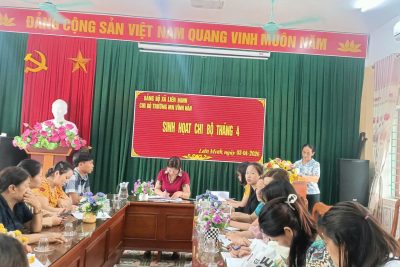 CHI BỘ TỔ CHỨC SINH HOẠT THÁNG 04